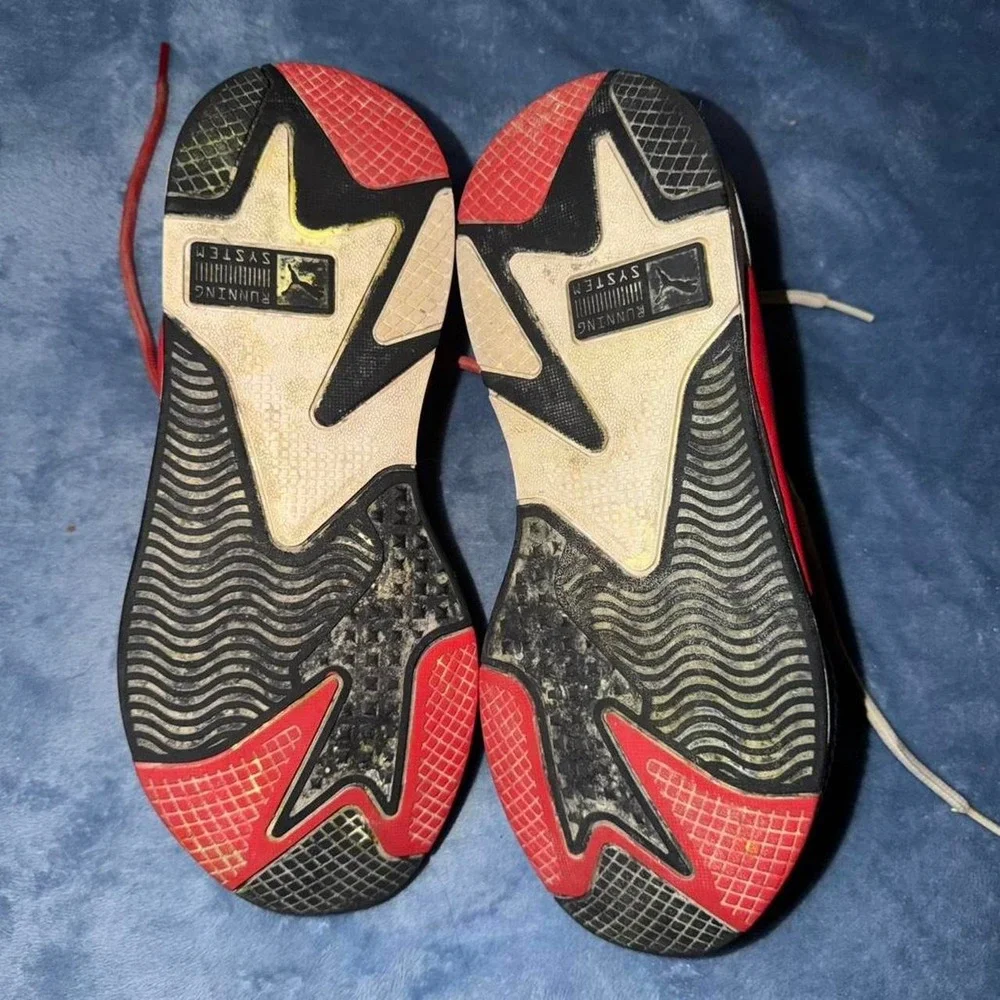 Puma RS-X red trainers. Size US 8
